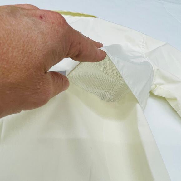 NWT Properly Tied Size 6 Pale Yellow Performance Fishing Shirt - Picture 4 of 5